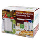 Retail box for green digital scale with measuring cup and thermometer