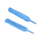 Single-sided chenille dust duster set with blue microfiber-style spiral heads