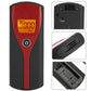 Alcohol breath analyzer showing front LCD and rear vented unit with power button