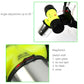 Black zoom LED flashlight with adjustable head and bright green light output