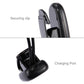 Dual-arm clip-on LED reading light showing side charging port on the base