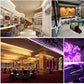 LED ceiling spotlights glowing warm light in an interior setting