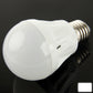 White LED bulb with aluminum screw base and frosted dome diffuser