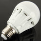 White LED bulb head with vent slots and E26 screw threads
