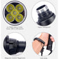 LED flashlight head with multiple emitter lens and waterproof switch detail.