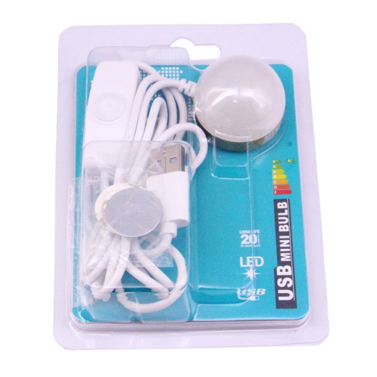 USB LED mini bulb light kit in blister packaging with USB cable