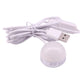 USB mini LED bulb lamp with USB cable and round white bulb, unlit