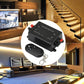 Black RF LED dimmer controller kit with red terminals and key fob remote
