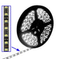White 5050 SMD LED strip roll with highlighted LED tape section