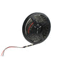 White LED strip reel with black housing and wired leads