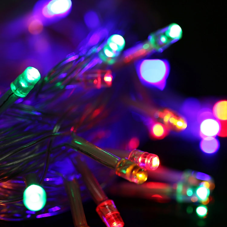 Color-changing RGB LED light string with small round bulbs
