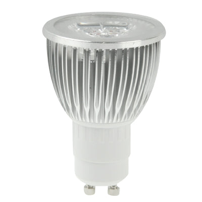 White LED spotlight bulb with vented reflector top and two-pin base