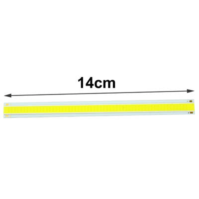 14 cm LED strip lamp bar with yellow light strip in slim white housing