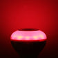 Color-changing LED smart light, rounded top glow in pink and purple tones