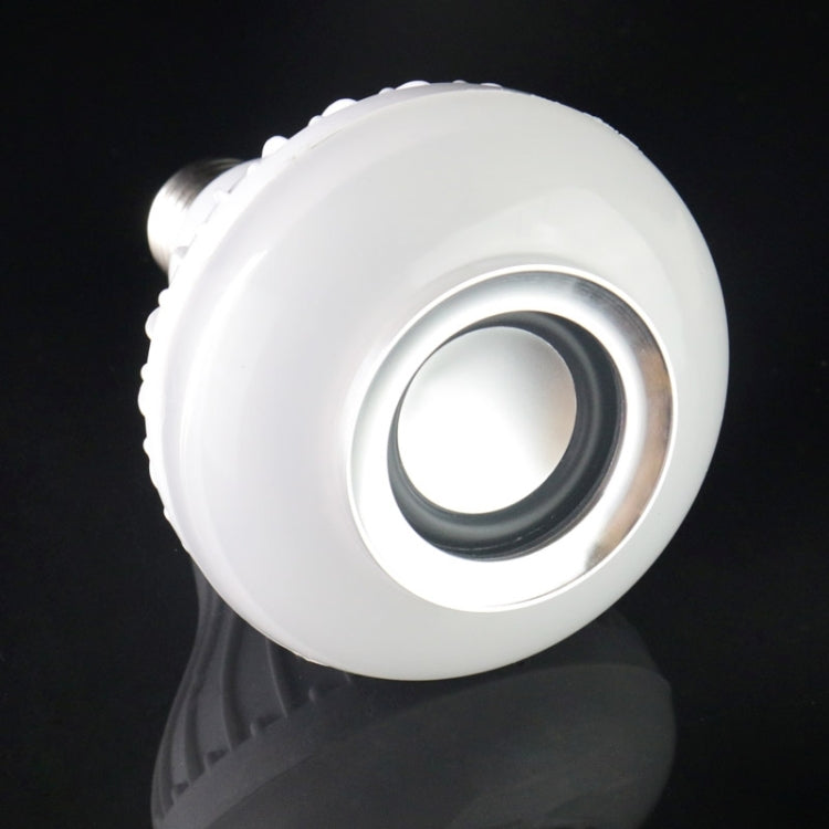 White smart LED bulb spotlight top view with black inner ring