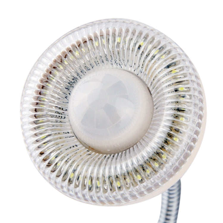 Frosted sensor lens on white LED human sensor night light bulb head