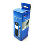 Boxed camping lantern flashlight package with blue design and handle graphic