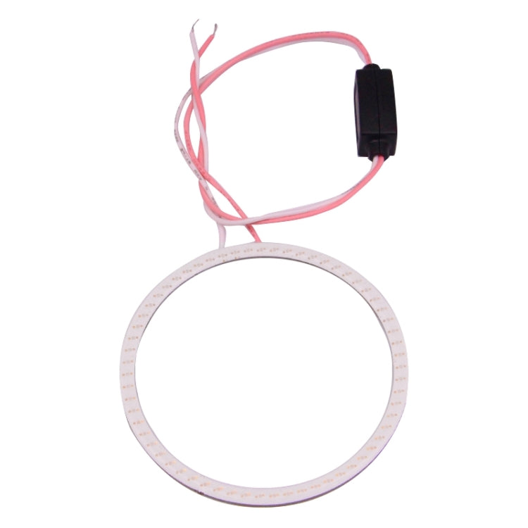 70mm LED angel eye halo ring with white light strip and red wire connector