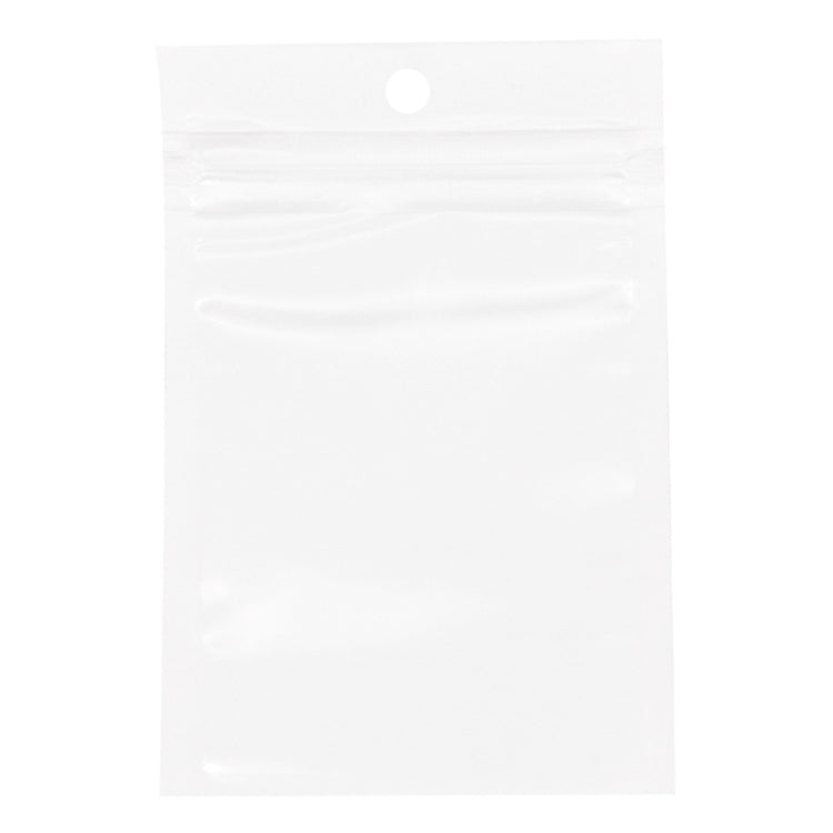 White plastic product bag packaging
