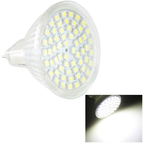Clear MR16-style LED bulb with bi-pin base and bright LED array