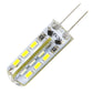 SMD LED module in clear casing with two metal pins, yellow LED chips on PCB