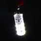 Lit SMD LED module with two metal pins in clear casing, bright white light