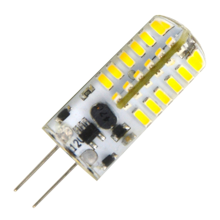 12V LED SMD board with two metal pins, close-up of yellow LED strips