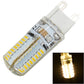 LED G9 bulb with 64 SMD 3014 LEDs, warm glow, clear housing, two-pin plug