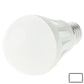 White LED bulb with diffuser top and visible screw threads, close-up