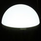 Illuminated white LED bulb glowing bright dome light