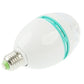 White LED bulb with mint side ring and E26 screw base, transparent faceted lens
