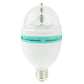 Top view of faceted LED bulb with mint vent ring and E26 screw base