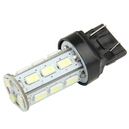 18-LED SMD 12V LED bulb with black base and multi-chip LED strip, front view