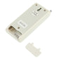 RF remote control for LED strips, white case with ID label and small connector port