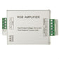 RGB amplifier LED controller back panel with input/output terminal strips and power label