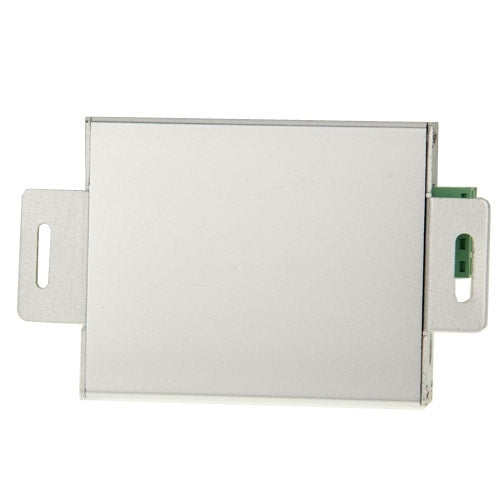 LED RGB amplifier in a white metal case with side mounting tabs