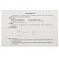 RGB amplifier user manual sheet with specifications text and connection diagram