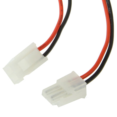 2-pin JST LED light strip connector cable, two white plugs on red/black leads