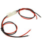 2-pin JST LED light strip connector cable with white plugs and bare wire ends