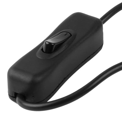 DC power extension cable inline ON/OFF switch on black connector housing