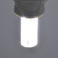 Lit E14 LED bulb emitting bright warm white light from clear housing