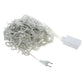 Clear silver LED string lights with EU plug and controller box