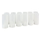 Rechargeable LED candle light set, unlit white candles with molded wicks