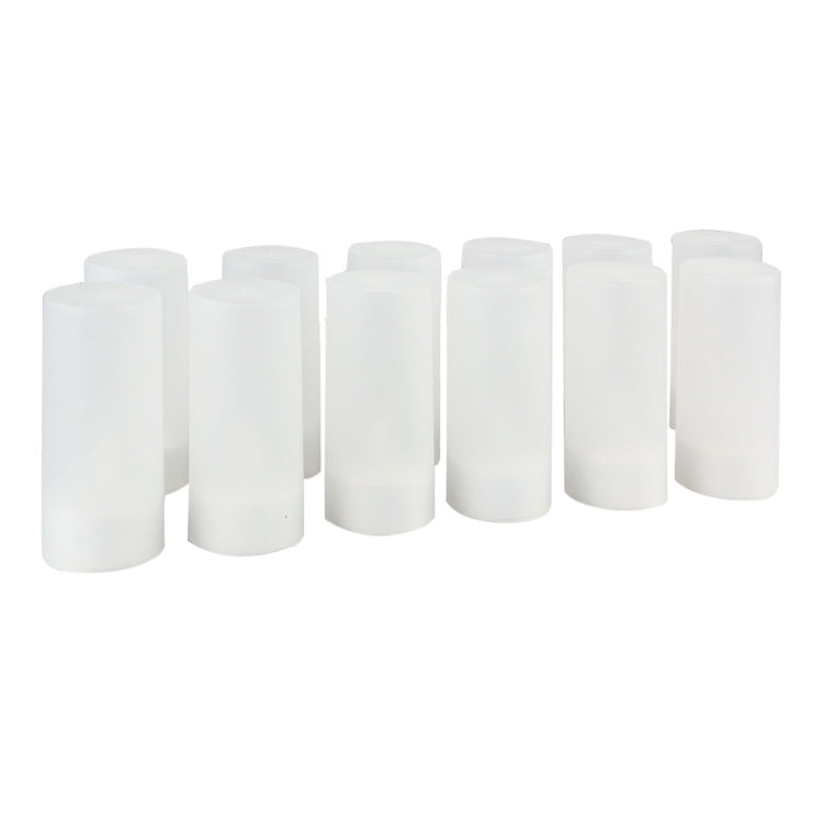 Rechargeable LED candle light set, unlit white candles with molded wicks
