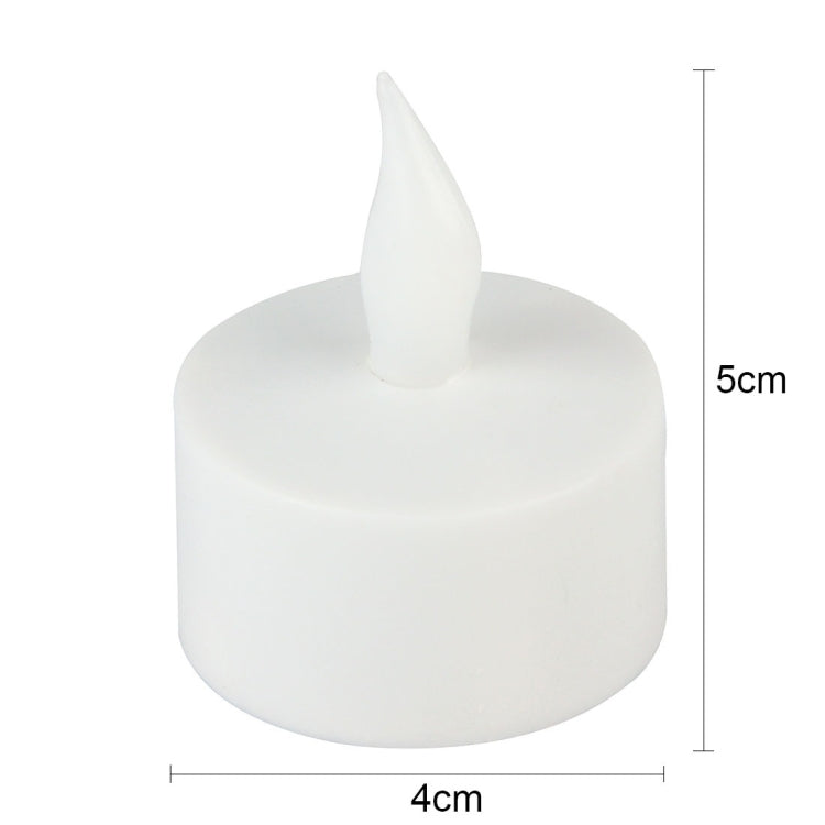 White LED candle light with a molded wick, 5 cm height
