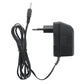 EU wall power adapter with black cable for charging rechargeable LED candles