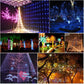 Multicolor LED string lights for outdoor decoration with sparkling canopy effect