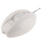 Dual passive PIR motion detector, white casing with front sensor opening and antenna