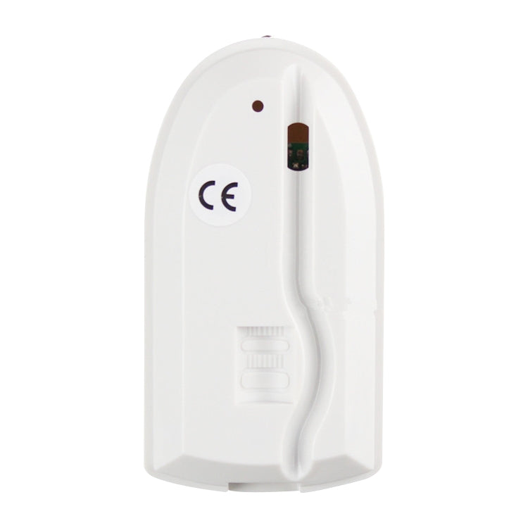 White PIR sensor back housing with mounting area and small CE marking