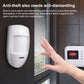 White wall-mounted PIR sensor with front lens and slim side indicator opening